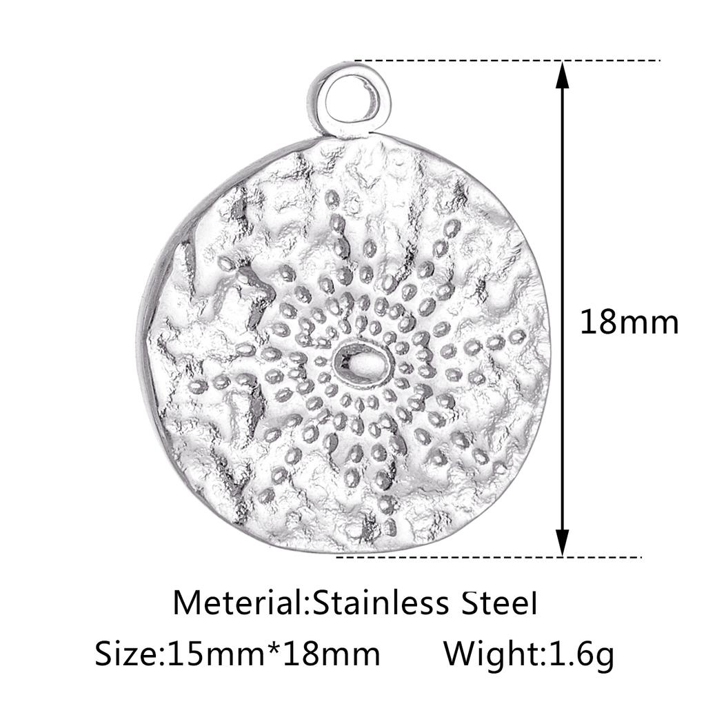 3pcs/Lot Stainless Steel Casting Sunburst Sun Moon Star Charms Pendant For DIY Necklace Bracelet Earrings Jewelry Accessories