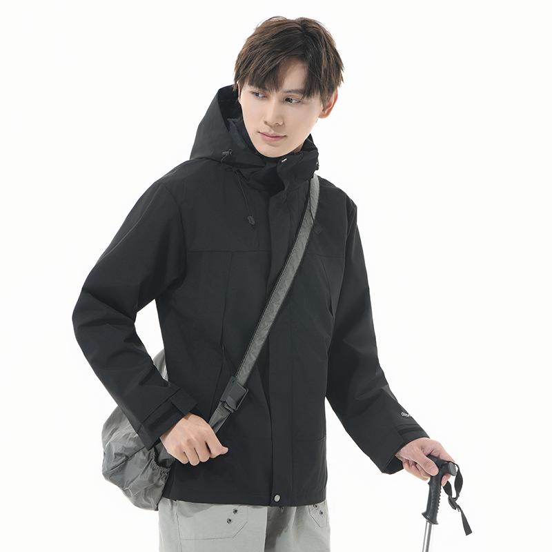 Men Color Blocking Splicing Women Assault Jacket Functional Pocket Outdoor Sports Style Unisex Hiking Jacket