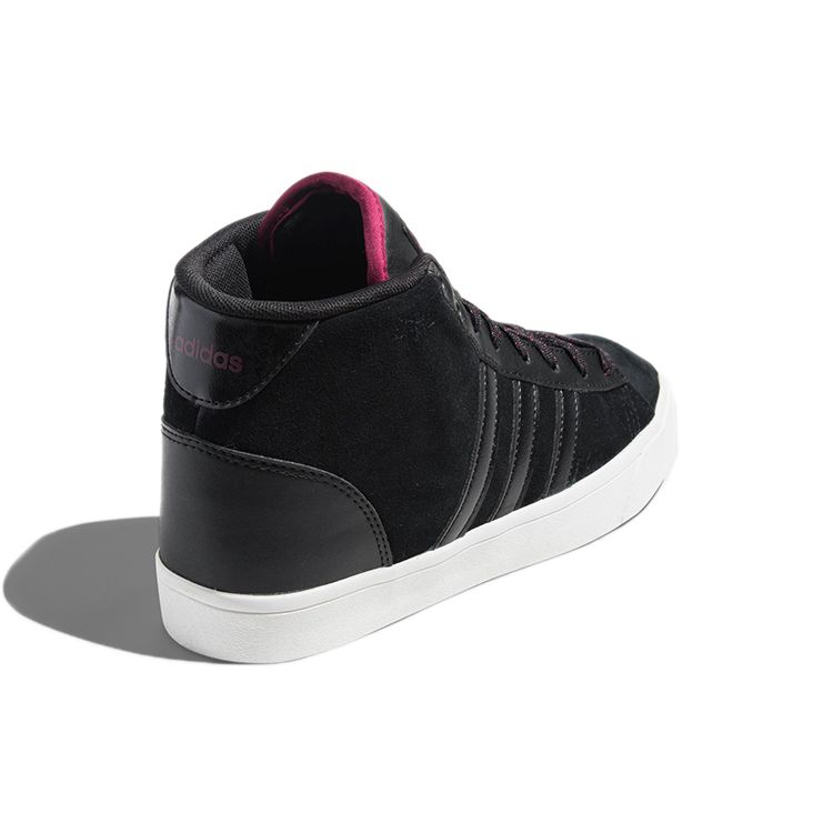 Adidas Neo Cf Daily Qt Mid Durable Lightweight High-Top Skate Shoes Women Sneakers Charcoal-Black B74252