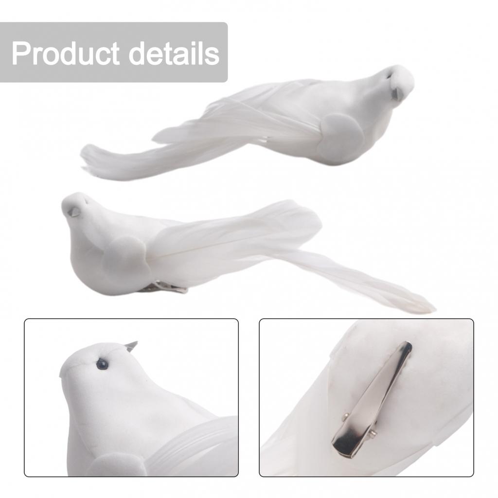 Bird Artificial Doves Indoors Outdoors Lover Ornament