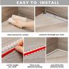 New 3 Meters Wall Molding Trim Paintable Flexible Stick for Walls PVC Self-Adhesive Wall Baseboard TV Wall Edge