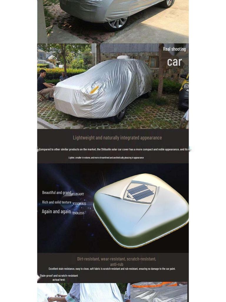 Automatic Solar Car Cover with Remote for Sun, Heat, Rain, Snow & Frost Protection