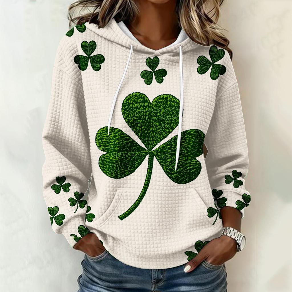 Women's printed loose-fitting long-sleeved blouse