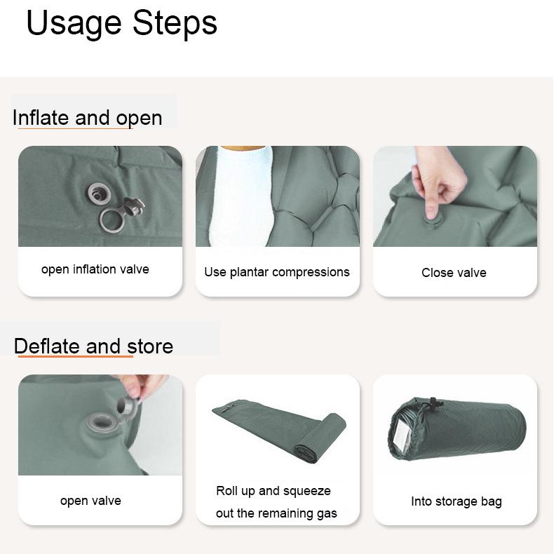 Lightweight Camping Sleeping Pads,Outdoor Hiking Adventure Built-in Pump Air Mattress