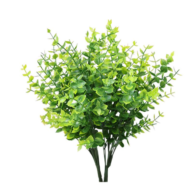Eucalyptus Globulus Plastic Green Plant Bouquet For Hotel Interior Decor
