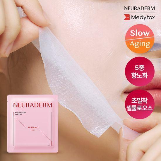 Patentierte Faltenpflege Medytox Neuraderm Age Defense Bio Maskenpackung 1/5 Blatt