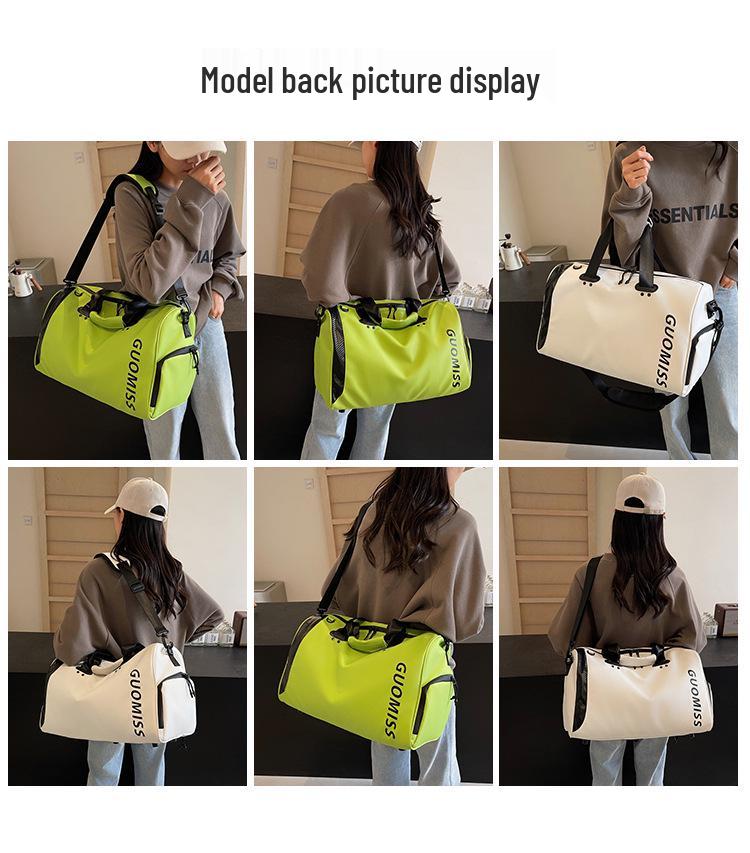 Women's Lightweight Travel Handbag with Wet/Dry Separation - Large Capacity, Stylish Sports & Fitness Bag