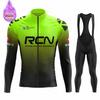 2023 Rcn Team Winter Thermal Fleece Cyklistický dres Set Nové MTB oblečení na kolo Maillot Ropa Ciclismo Oblečení na kolo s dlouhým rukávem