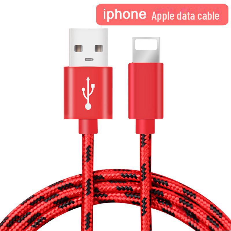 Apple, iPhone & Android Type-C Nylon Braided Charging Cable 2A