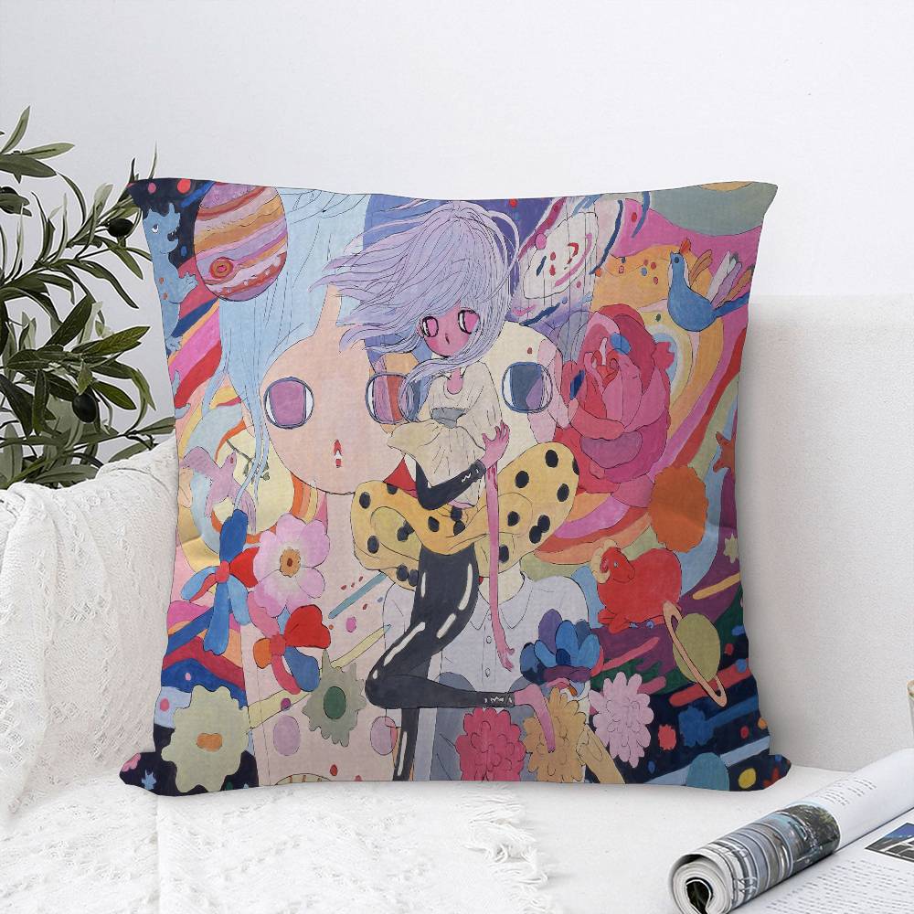 A-Aya T-Takano Art Cushion Cover Inches Farmhouse Decor Home Throw Pillow Covers for Couch Decorations