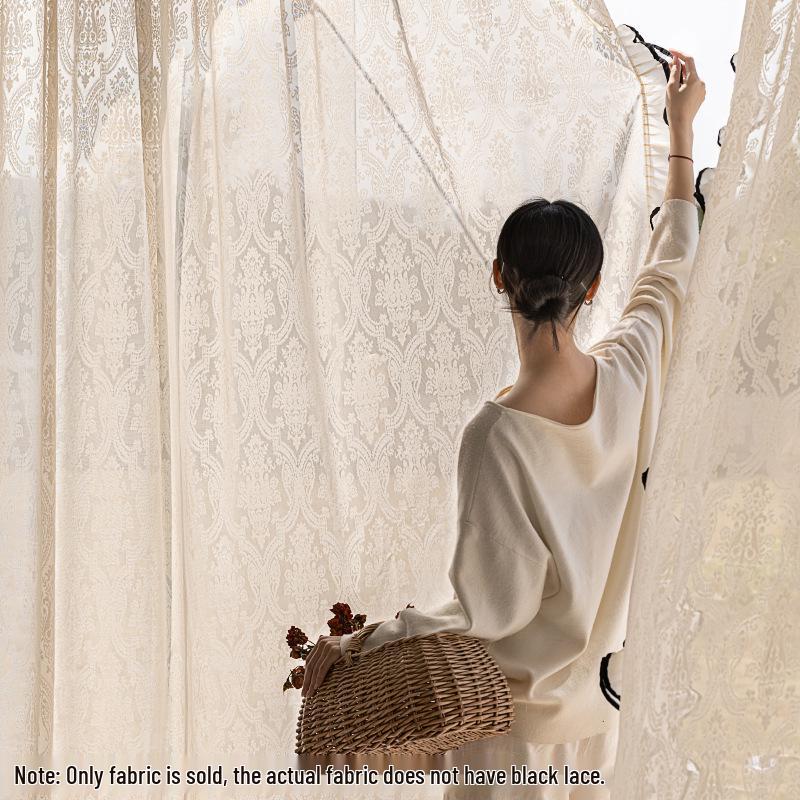 Weiße transparente Spitzengardinen & Hochzeitsvorhänge - Kostenloser Versand