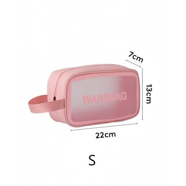 Ecarla Zestaw 3 Kosmetyczek Washbag Czarne Ks83Cz