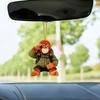 Monkey Hugging Plush Toy Keychain 2D Monkey Acrylic Keychain for Backpack Purse Car Keys Emotional Gift for Family Friends