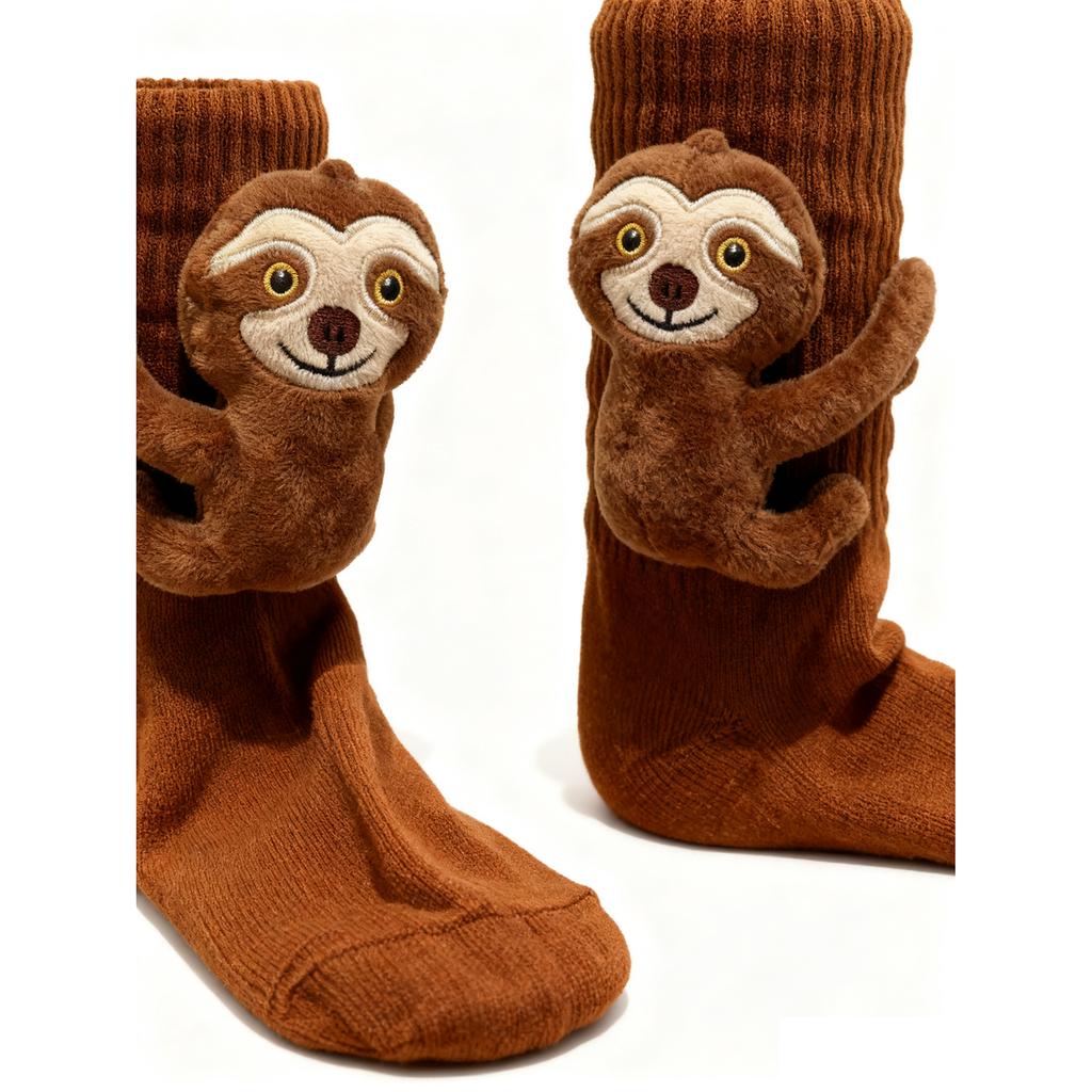 Socks Men's And Women's Long Cotton Socks Christmas Knitted Floor Socks Warm Socks