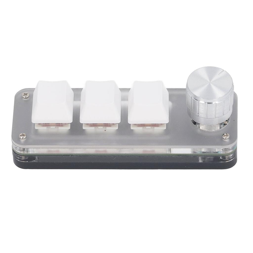 Mini 3 Key Keypad Wired Industrial Console Dustproof Red Switch Mechanical Gaming Keyboard