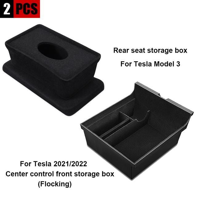 Pentru Tesla Model 3 2022 Model Y 2023 Cutie de depozitare Cotiera centrala Cutie ascunsa Suport pahare Organizator interior masina