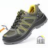 Industrial Work Safety Shoes for Men Women Anti Smashing Work Shoes with Steel Toe Anti Puncture Anti Slip Safety Work Sneakers