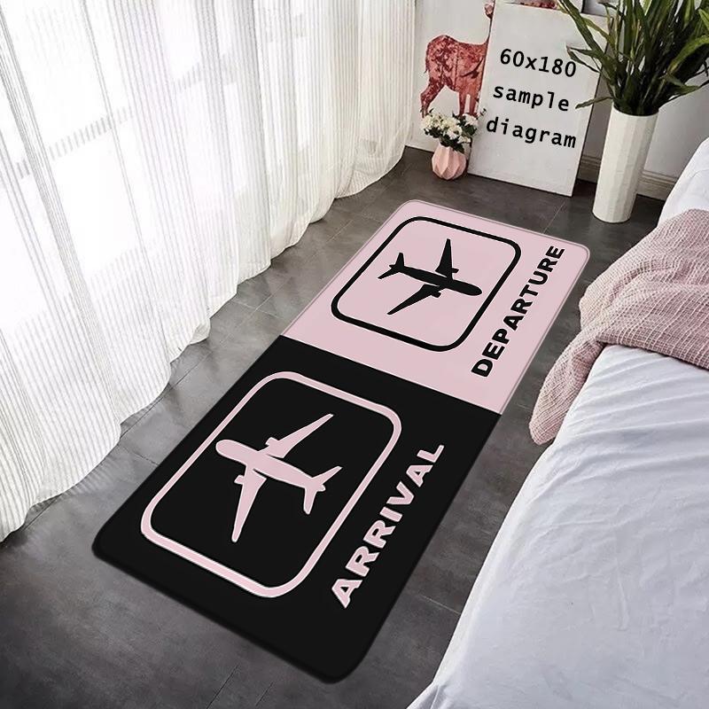 Floor Mat Arrival Departure Boarding Check Non-slip Foot Rug Entryway Hallway Carpet Kitchen Water Adsorbed Rugs Bedside Mats