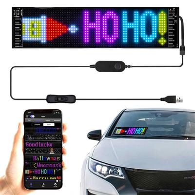 5V USB LED Matrix Panel Bildschirm DIY Fernbedienung + App Weihnachten Auto Scrollen Hause Flexible Zimmer Halloween Display decorati T4N7