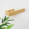 Bamboo Wooden Towel Rack, Adhesive Wall-Mounted Bathroom Organizer, No Drill Shelf For Home, Kitchen & Toilet Storage