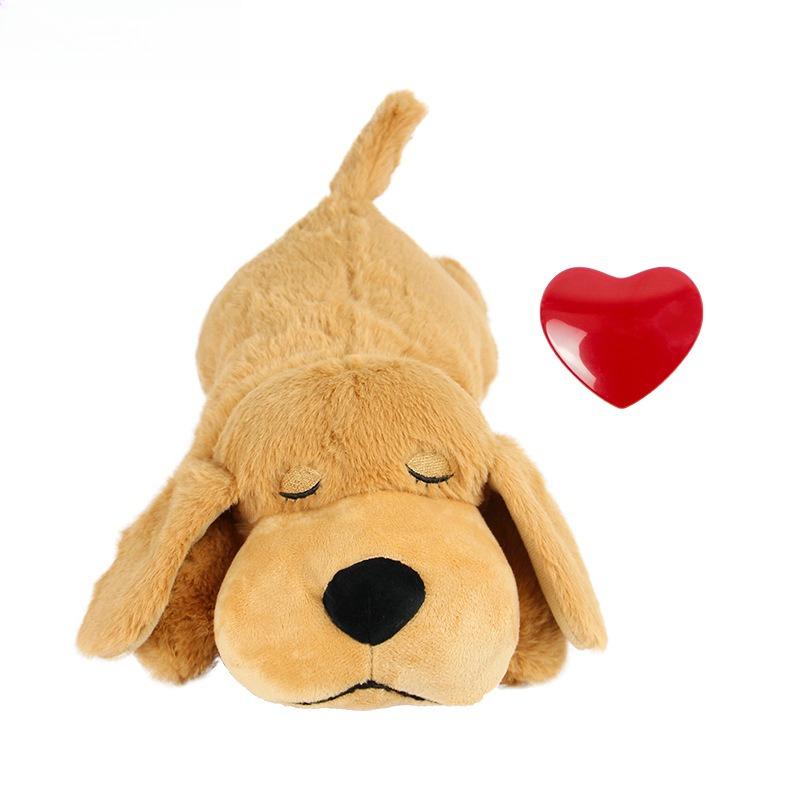 Giocattoli Rilassanti per Animali Domestici, Compagno per l'Ansia del Cane Giocattoli di Peluche con Simulazione del Battito Cardiaco per Dormire – Il Regalo Perfetto per il Tuo Amico Peloso!
