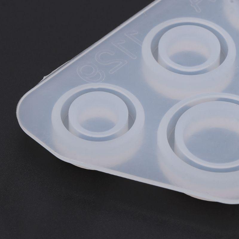 Flat Rings Mold Collection Handmade Making Ring Jewelry Silicone Mold Crystal Epoxy Mould Jewelry Making Tool