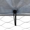 Chicken Coop with Roof and Door Silver Galvanized Steel