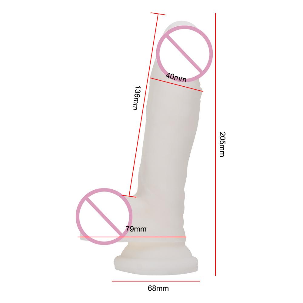 Erotischer Superweicher Dildo Simulation Falscher Penis Sexspielzeug für Frau Realistischer Dildo Weibliche Masturbation