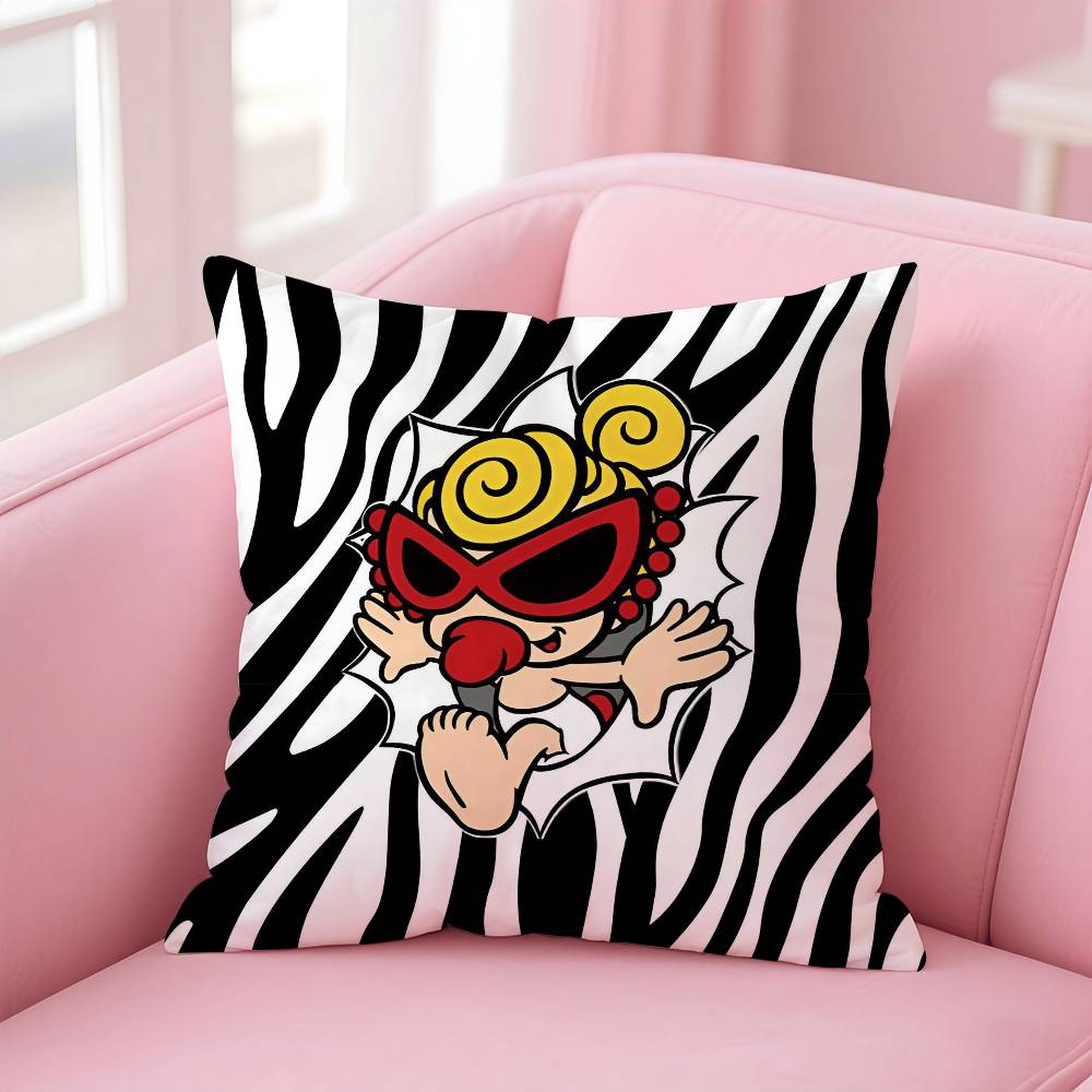 Luxury Japan Fashion H-Hysteric M-Mini Pillow Case Anti-Dustmite Pillowcase Invisible Zipper Silky Short Plush Sofa Cushion Cove