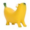 Resin Banana Dog Sculpture Lightweight Banana Dog Figurine  For Home Desktop