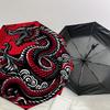 1pc Red Dragon Circular Illustration Umbrella with Plastic Handle,Suitable for All Seasons Home Travel Outdoor UmbrellaDD1342