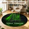 Round Rug Custom NameMonster Energy Pattern Non Slip Carpet Home Floor Decor