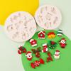Fondant Cake Decorating Molds Silicone Molds Christmas Santa Chocolate Molds Holiday Dessert Cake Baking Tool Nonstick
