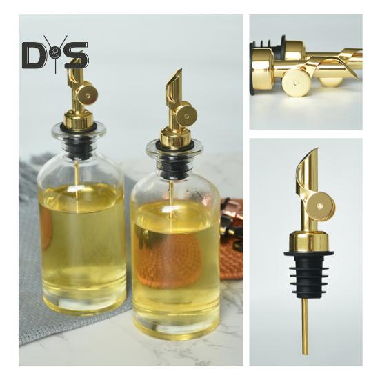 Automatyczny nalewak do wina Samozamykający się dzióbek ze stali nierdzewnej z kontrolą przepływu Bez kapiący dozownik do alkoholu do butelek