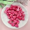 DIY Beading Material Necklace Key Chain Making Fashion 9.7*17.9mm Small Bow Beads for Bracelet Acrylic Dazzle Pendant 20pcs  Beads