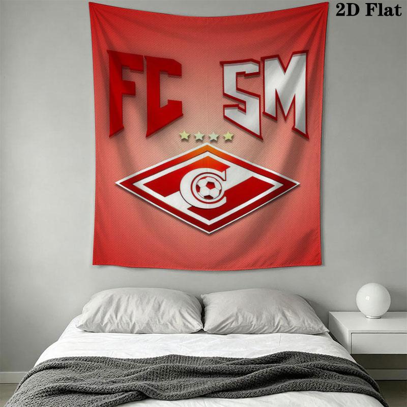 Spartak Moscow Gust Wall Hanging Printed Fabric Blanket Decorative Tapestries for Bedroom Living Room Home Decor