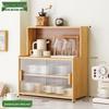 Bamboo Kitchen Countertop Spice Rack with Adjustable Layers