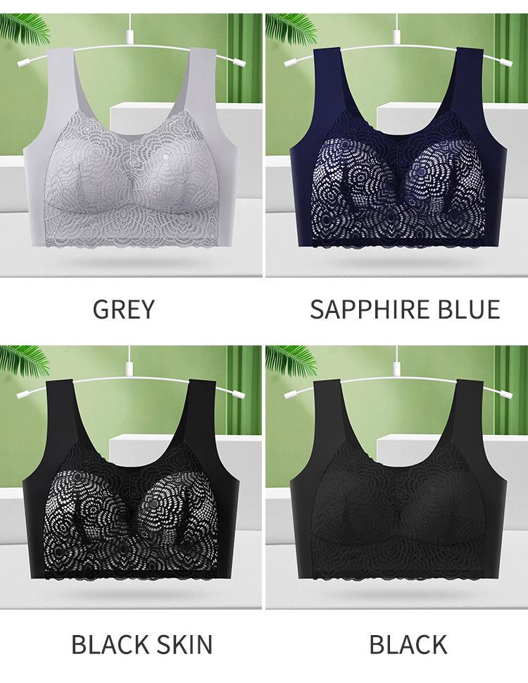 Spitze Übergröße Push-Up Schlaf-BH - Ohne Bügel, Dünner & Sexy Westenstil