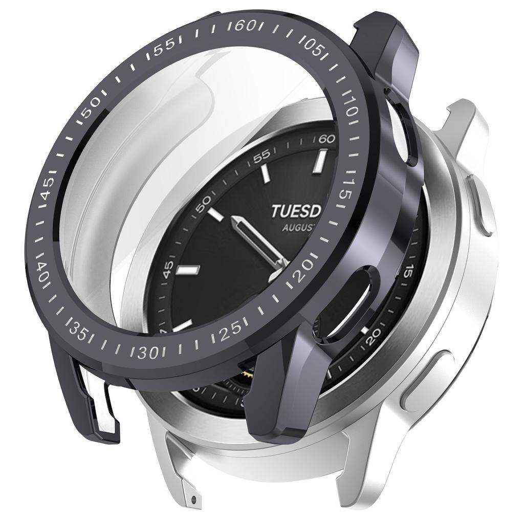 Mykt TPU-deksel For Xiaomi Watch S3 altomfattende beskyttelsesdeksel, Smartklokketilbehør skjermbeskytter, Smartklokke Støtfanger