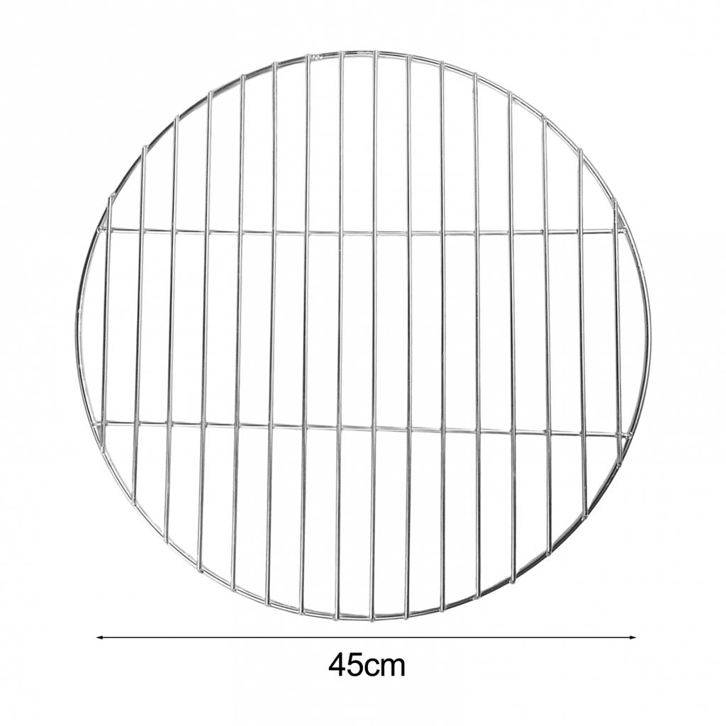 Camping Accessories Round Barbecue Tray Stainless Steel BBQ Grid