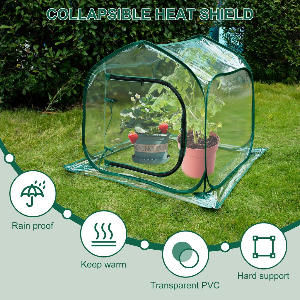 Greenhouse for Indoor Outdoor Transparent Foldable Plant Greenhouse Large Space Heat Preservation Waterproof Flowers Greenhouse