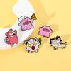 5 Pcs Fashion Jigglypuff Brooch Cute Ditto Meowth Enamel Pins Backpack Clothing Jewelry Metal Badge Accessories Gift