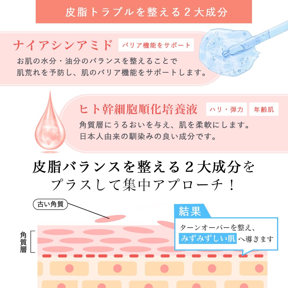 STAY FREE Azelaic Acid 55ml in Skin Serum for Dry and Human Stem Cells Essence, Rich, [Made Japan] Anti-Aging, Skin, Additive-Free, Niacinamide, (1