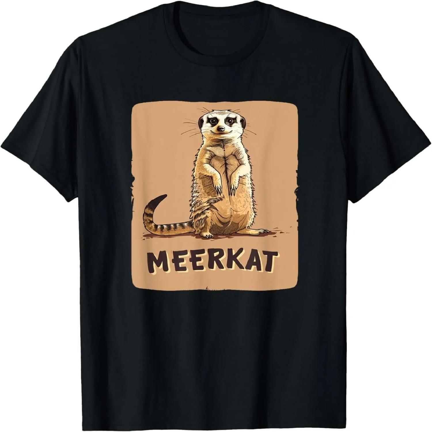 Cool Meerkat Graphic for a Joyful and Funny Look T-Shirt S