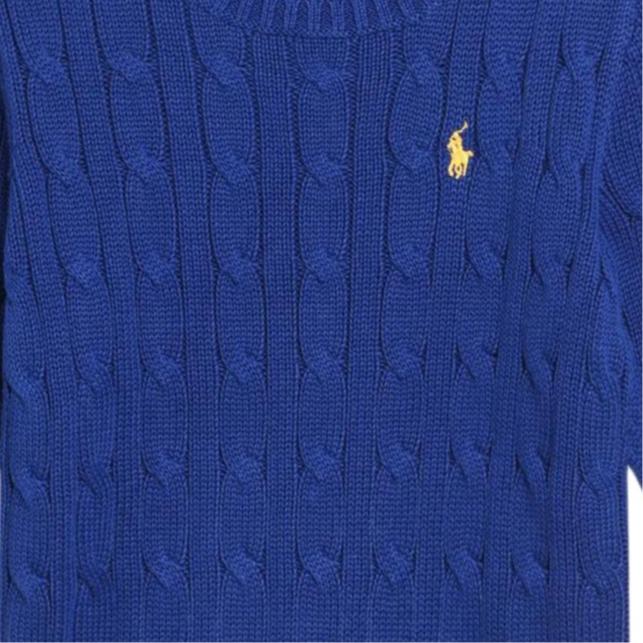 Polo Ralph Lauren Embroidered Logo Crew Neck Long Sleeve Knit Sweater Slim Fit Men Sweater 323702674-080