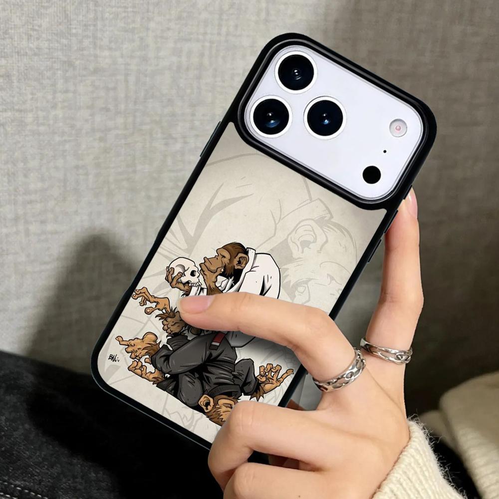 Capa Case for iPhone 17 Air 16 Pro Max 15 Plus 11 13 Mini 14 12 Back Phone Cover Sport Mountain Bike Cycling Art
