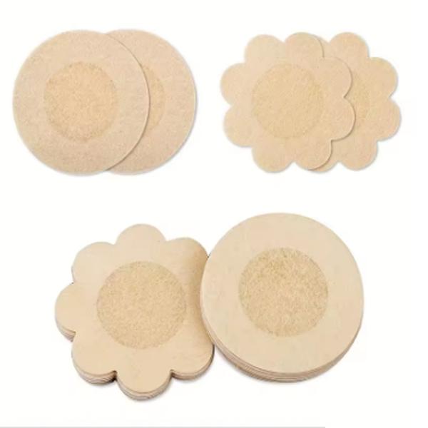 100Pcs Nipple Sticker Disposable Invisible Chest Sticker Non-woven Bra Breast Patch Bra-less Pasties Pad Nipple Cover Stickers