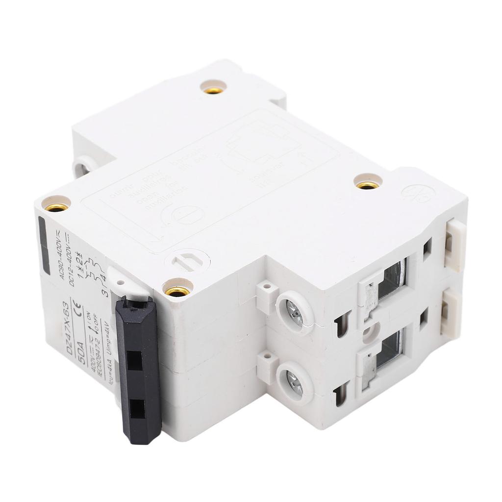 AC DC Leitungsschutzschalter 50A 4kA 2-polig Elektromagnetische Auslösung 35mm DIN Montage Solare PV Sicherheit