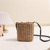 Women's Bohemian Straw Crossbody Bag - Trendy Woven Square Phone Pocket Purse for Vacation Style & Versatile Daily Outfits