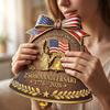 USA 0th Anniversary Decoration Wooden Door Sign 1776-2026 Wreath Decor